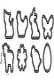 Delicia Easter Cookie Cutters – 8-Piece Set, Assorted, 22.1 x 10.1 x 3.8 cm - 5