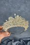 Livan Beaded Bridal Henna Crown Hair Accessory - 4