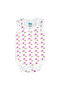 Cotton, Sleeveless Printed Bodysuit. Set of 3, 9-12 Months , White - 4