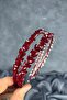 Double Row Stone Lea Bridal Hair Accessory Bridal Henna Crown - 2