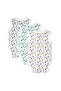 Cotton, Sleeveless Printed Bodysuit. Set of 3, 0-3 Months , White - 7
