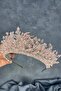 Powder Livan Beaded Bridal Henna Crown Hair Accessory - 5