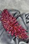 Janjanlı burgundy eva intensive beaded bridal henna crown