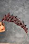 Burgundy Island Bridal Henna Crown - 3
