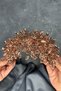 Rose Color Elena Intense Bead Embroidered Bridal Crown Hair and Turban Accessory - 4