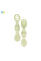 BabiesBasic Soft Tip BPA Free Silicone First Stage Training Spoon with Masher- Mint