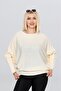Boat Neck Bat Sleeve Thessaloniki Knit Soft Textured Loose Blouse