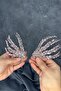 مسحوق مشط مزدوج الجوانب بوج إكسسوار شعر العروس - 4