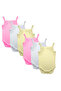 Sleeveless Girls Romper/Bodysuit. Set of 6 , 3-6 Months , Pink, Lemon, White - 2