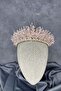 Powder Elisa Design Beaded Bridal Henna Crown Hair Accessory - 5