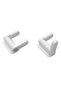 White Door Handle Security Lock - 4
