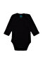 Long Sleeves Romper/Bodysuit. Set of 3 - Black, Navy,Grey, 12-18 Months - 4