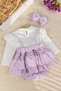Bandana Bow Baby Girl Dress Jumpsuit - 5