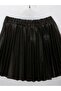 Girls' Pleated Leather Skirt - 3