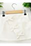 Girl's Stylish Mini Skirt with White Ribbon Detail - 6
