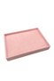 Domestic Production Suede Fabric Pink Color 34/24 Cm Submerged Pull-Inside Bracelet Cuff Tray - 4