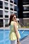 Sunny Tie-Up Yellow Women's Blouse - 4