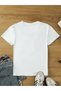 Women's White Greece Flag Printed Oversize T-Shirt - 2