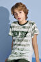 Boy's New York T-Shirt Long Bottom Combed Single Jersey Crew Neck Medium Thick Pajama Set-4004 - 4