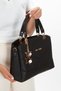 Women's Butterfly Black and Taupe Charm-Detail Hand and Shoulder Bag, Set of 2 - 2