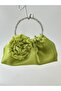 Copy - Shiny Satin Rose Portfolio Evening Dress Handbag - 2