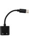 محول USB-C إلى AUX وشاحن أندرويد - أسود - 5