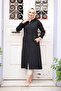 - Hooded Black Hijab Cap 539S