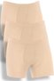 Star Men's Skin Colored Lycra Bamboo Boxer - Breathable Anti-Sweat Fabric 3-Piece - 4