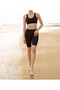 Women's Clothing Gathering Cotton & Elastane Casual Short Leggings Ol.K40.O18.01 - 2
