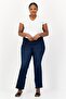 Women Bootcut Fit Washed Stretchable Denim Jeans, Blue - 3