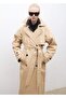 Long Oversize Cotton Trench Coat