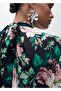 Blouse High Neck with Flower Print - 6