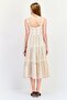 Women Stripe Midi Dress, Multicolor - 3