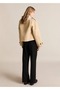 Straight Cut Mid-Rise Pants - 4