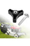 1 Set Triangle Handle Bar Wheel Knob And Bolt Fasteners Replacement For Honda And Many Other Lawn...