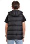 Boy's Removable Hooded Printed Lined Seasonal Puffer Vest with Pockets - 5