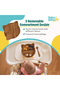 Silicone Feeding Set,with removable section, with Suction Plate, Spoon and Fork- Brown - 2