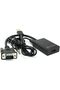 محول كابل HiVISION VGA إلى HDMI مع مدخل صوت USB، منفذ واحد - 2