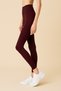 Women's High Waist Tight Full Length Sports Leggings |   Burgundy - 4