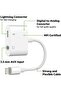 محول سماعة رأس 2 في 1 مع موزع Lightning إلى AUX مقاس 3.5 مم لأجهزة iPhone وiOS - 4