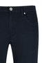 Navy Blue Relaxed Cut 5 Pocket Canvas Trousers - 2