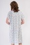 Women's Large Size Short Sleeve Mint Nightgown 100% Cotton C6T8N7O161 - 4