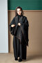 شال أسود بقيطان بنية - 6