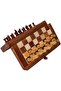 Magnetic Wooden Magnetic Chess Set Handmade Stylish Design 26X26 Cm, Non-Slip Pieces, Travel and E - 3