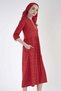 Women's Capri Sleeve Red Dress C1T1N0O303 - 3
