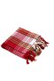 Cotton Bath Beach Travel Towel Turkish Bath Peştemal 80 X 180 cm Red Turkish Bath Peştemal - 2