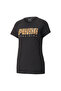Womens Performance Logo Training T-shirt - Black - 5