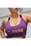 Womens Fit Mid Impact Training Sports Bra - Purple - 4