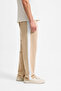 Araujo Men's Elastic Waist Relaxed Fit Beige Sweatpants - 4