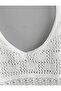 Women's Openwork Strappy Crop Knitwear Blouse - 4